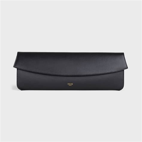 evening clutch in smooth calfskin black celine|Evening clutch in smooth calfskin .